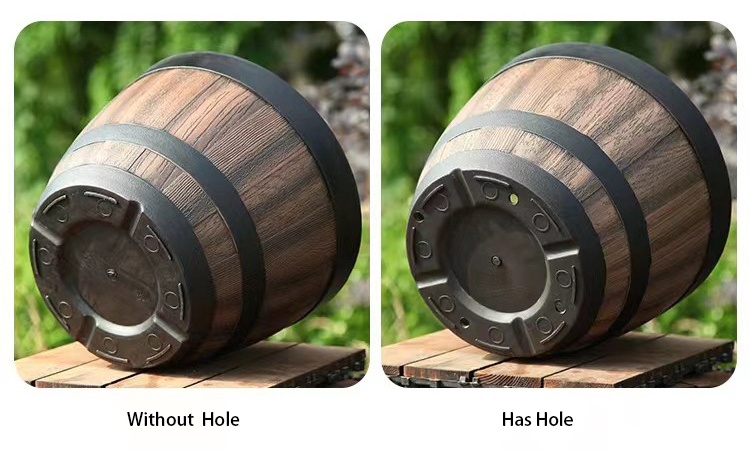 Plastic Decoration Flower Pots Imitation Wine Barrel Design (19)_看图王(1)