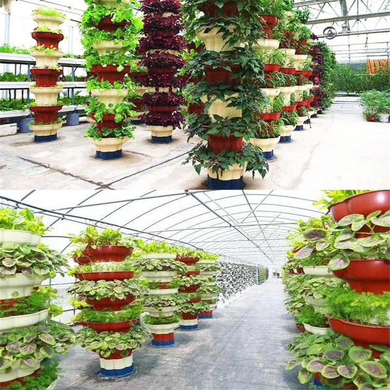 Flower Petals 3D Balcony Garden Strawberry Pot Soilless Vegetable Planting Pot Bowl Shape Flower Pot Stand