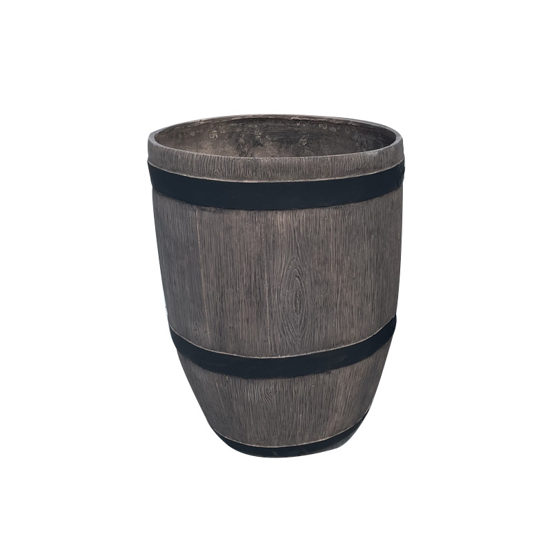 Imitation Wine Nordic Magnesium Pot Round Green Plant Floor Pot