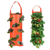 New Vertical Strawberry Planting Bag PE Vertical Hanging 3D Plant Bag Seedling Bag Multi-mouth Strawberry Bag