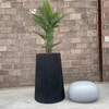 Simple Magnesium Cement Planter Garden Flat Mouth Round Family Hotel Lobby Planter Floor Large Green Plant Planter