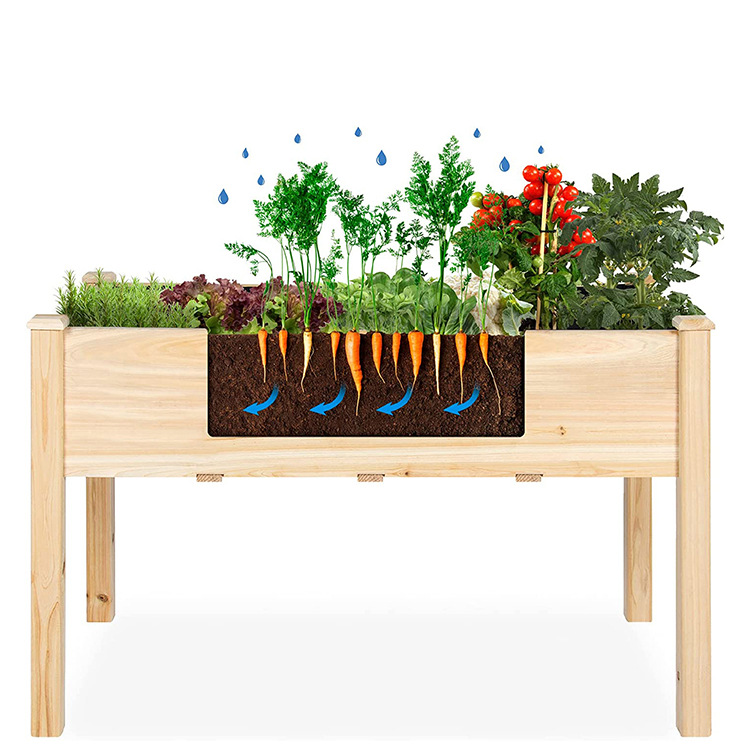 Wooden Raised Garden Beds (43)