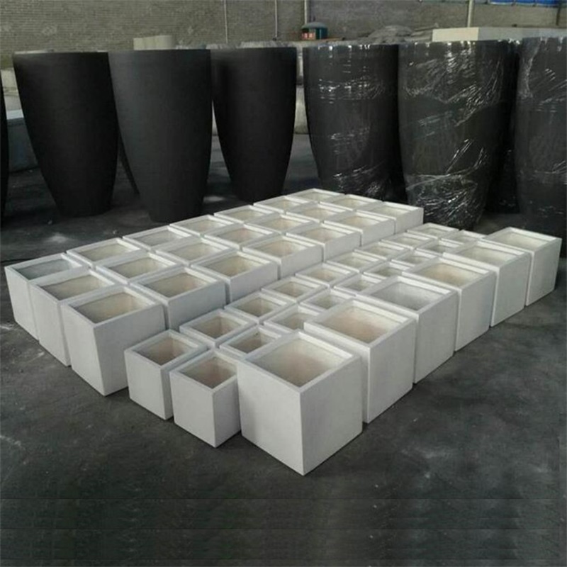 Square Nordic flower pot glass fiber reinforced cement pot magnesium clay flower pot planter