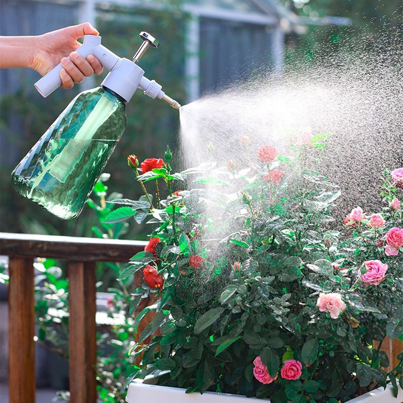Transparent Watering Flower Water Bottle Watering Bottle Large Capacity Pressurized Gardening Disinfection Watering Bottle Streamer Pressure Kettle