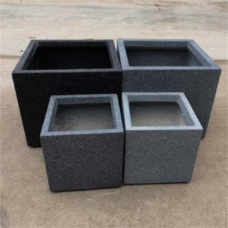 Square Nordic flower pot glass fiber reinforced cement pot magnesium clay flower pot planter