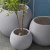 Simple Large Diameter Extra Large Magnesium Clay Flower Pot Creative Spherical Floor Home Shopping Mall Large Flower Ware Green Plant Decoration