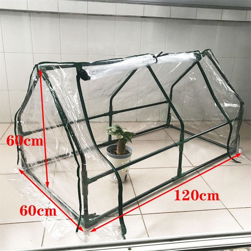 Simple Flower Vegetable Shed Family Warm Shed Flower Room Tunnel Type Succulent Flowers And Plants Warm Room Movable Sun Room Insulation Rain Shelter