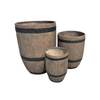 Imitation Wine Nordic Magnesium Pot Round Green Plant Floor Pot