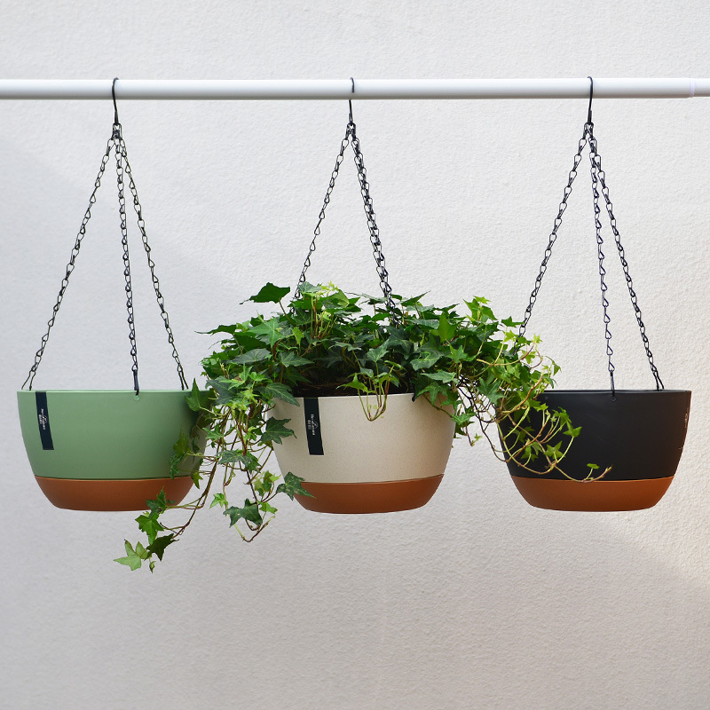 Hanging Flowerpot Hanging Orchid Pots Hanging Basket Green Meat Ivy Lazy Person Self-absorbent Flowerpots