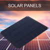 15W Solar Panel with Fans for Outddoor Charging And Heatness Expressing