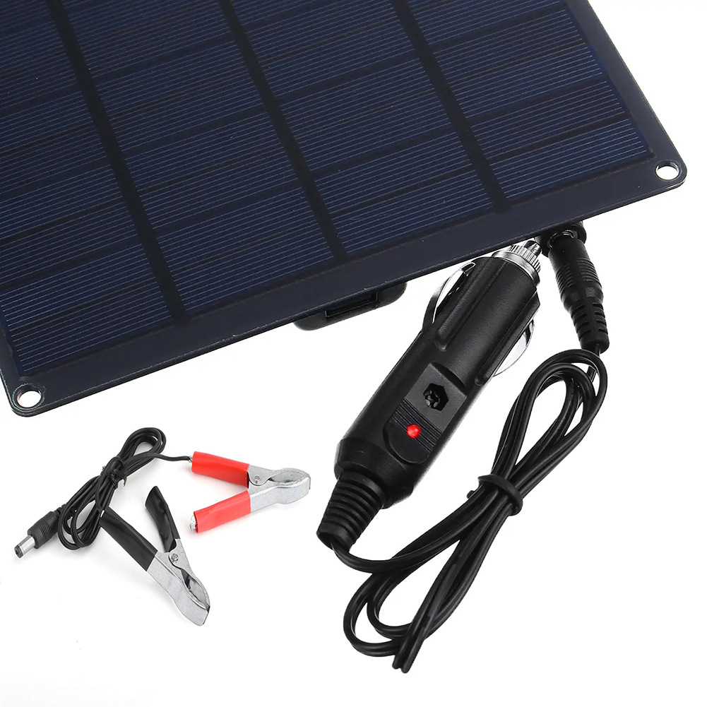 15W Solar Panel with Fans for Outddoor Charging And Heatness Expressing